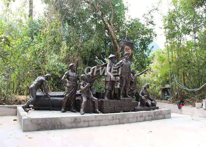 广西镇南关遗址公园 组雕——《视死如归》  
